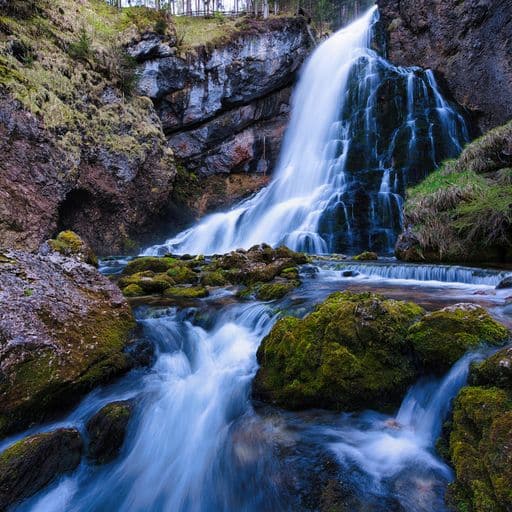 Daniel Sachser | Gollinger Wasserfall | LED Bild