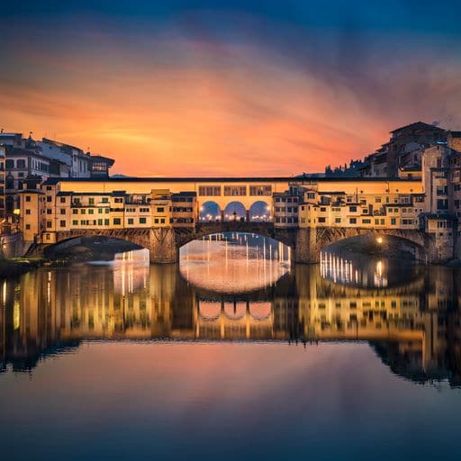 Michael Abid | Sonnenuntergang in Florenz | LED Bild